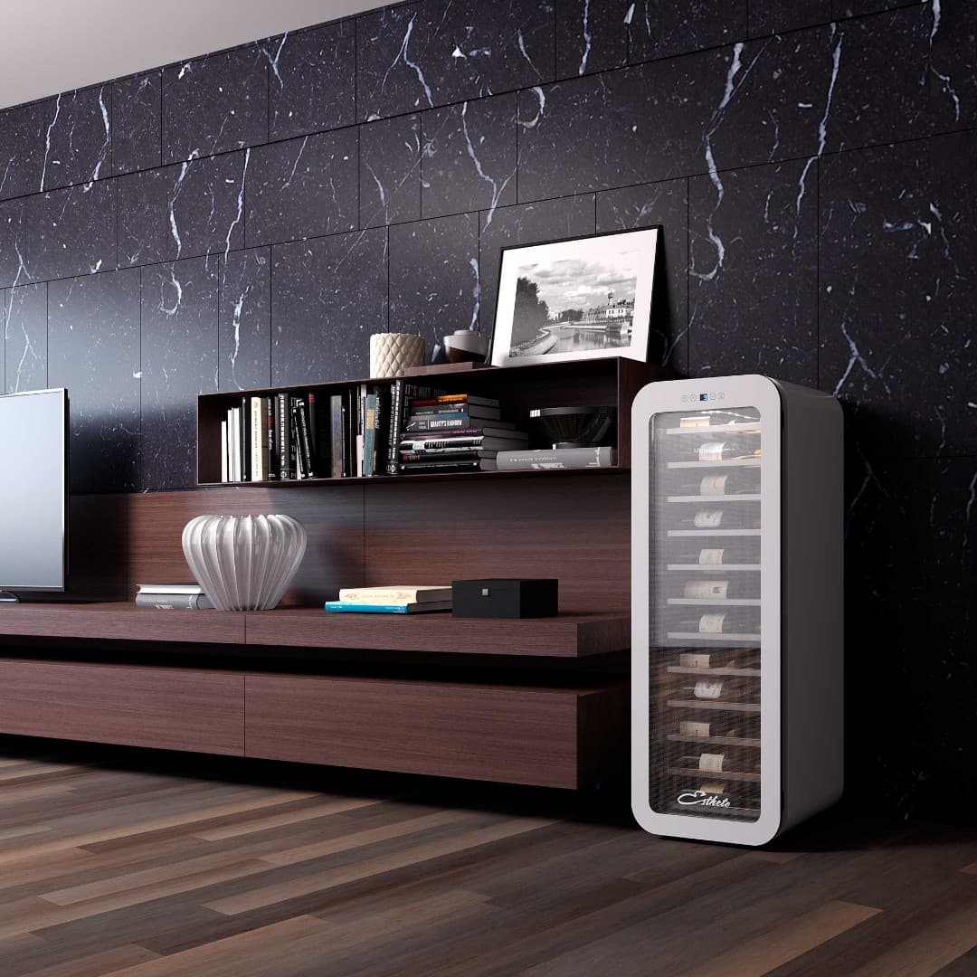 Отдельностоящий винный шкаф Libhof ES-34 white