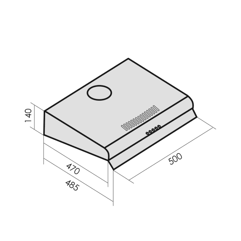 Подвесная вытяжка MBS CROCUS 150 BLACK NEW