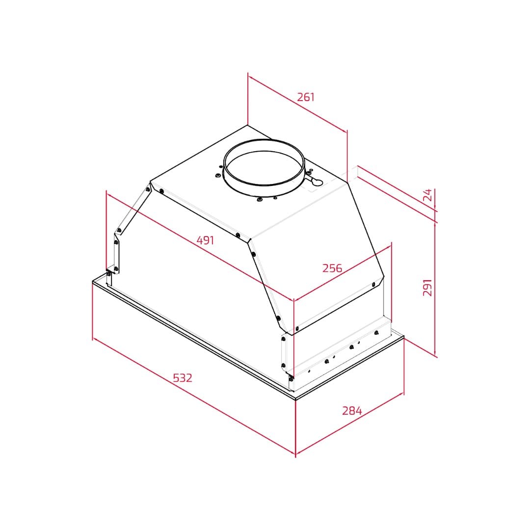 Встраиваемая вытяжка Teka GFL 57650 EOS SS