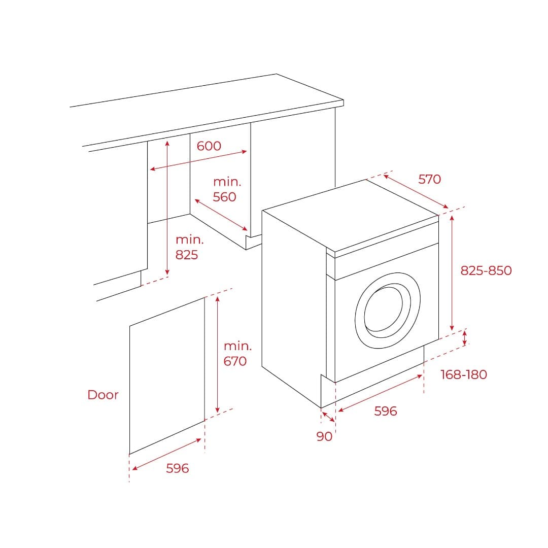 Встраиваемая стиральная машина с сушкой Teka LSI5 1481