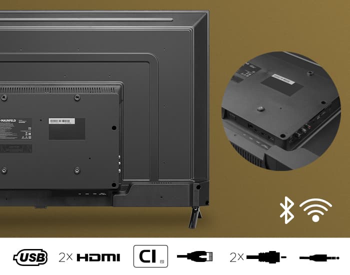 4K Ultra HD  Android TV телевизор Maunfeld MLT43USD02