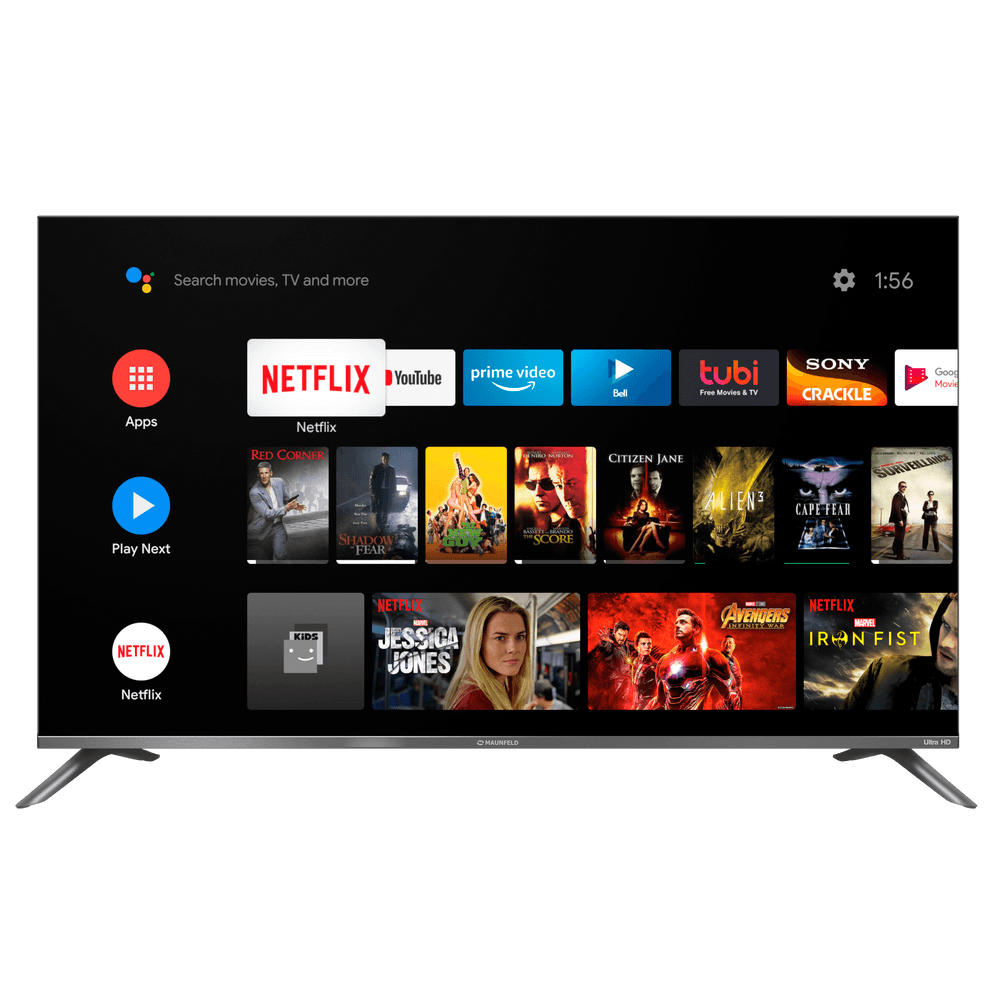 4K Ultra HD  Android TV телевизор Maunfeld MLT55USD02G
