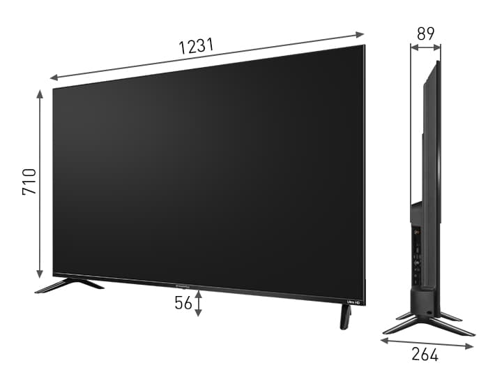 4K Ultra HD Яндекс TV телевизор Maunfeld MLT55USX02