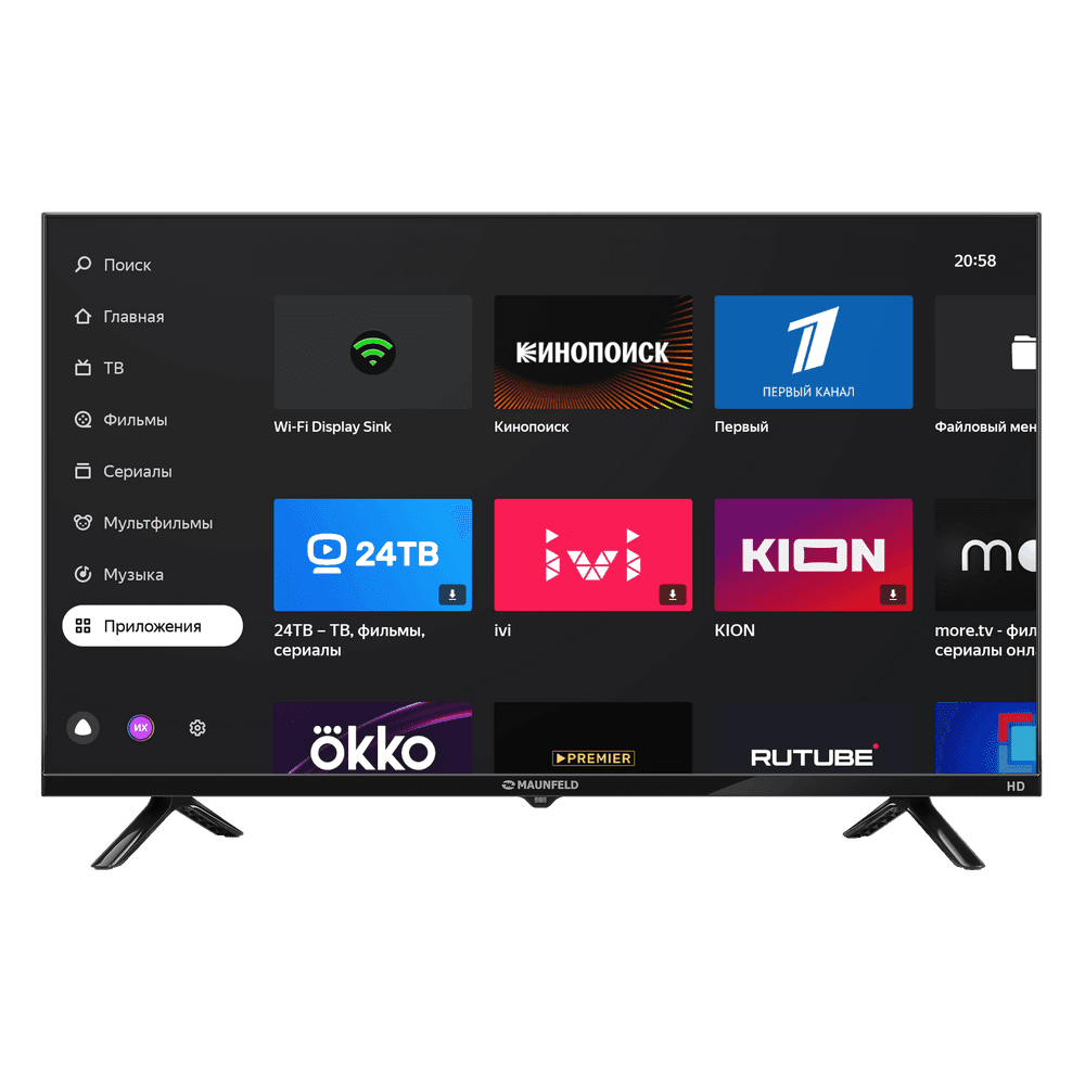 HD  Яндекс TV телевизор Maunfeld MLT32HSX02