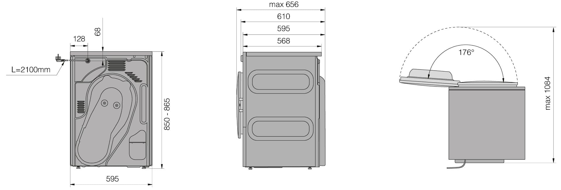 Отдельностоящая сушильная машина Asko TDC1771H.T Professional
