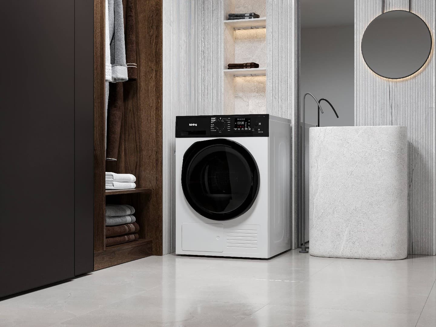 Отдельностоящая сушильная машина Korting KD 69 IHP