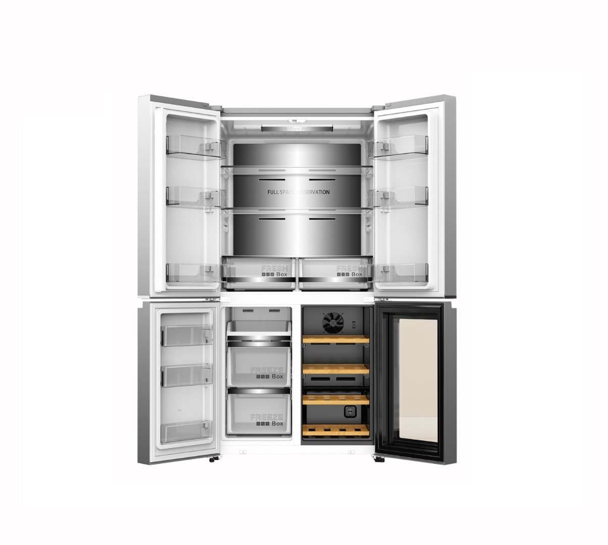 Отдельностоящий Side-by-Side холодильник GENCOOL GDCD-605W