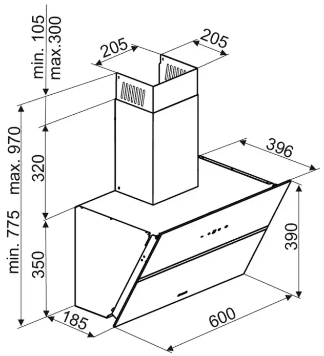Пристенная вытяжка Brandt BHV2673XB