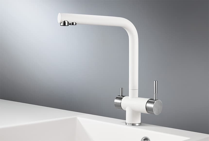 Смеситель Granula 2305 арктик (белый)