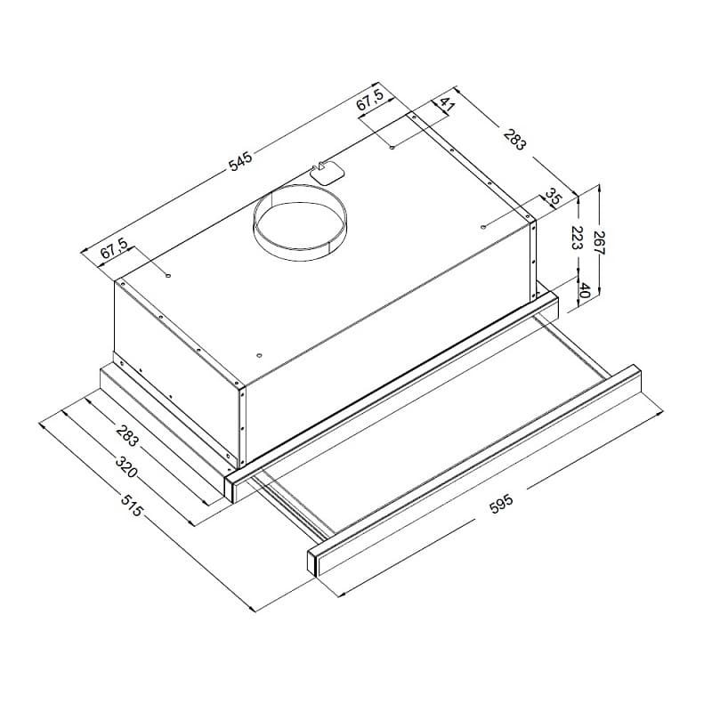 Встраиваемая вытяжка Korting KHP 6975 X