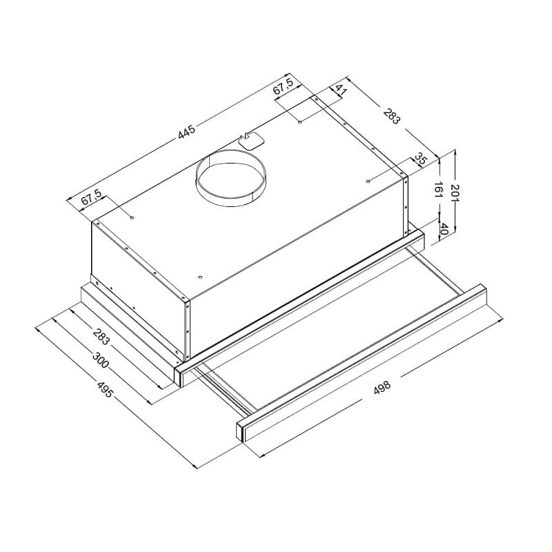 Встраиваемая вытяжка Korting KHP 5512 GN
