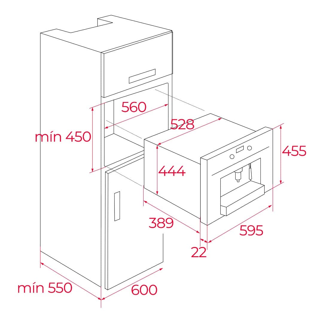 Встраиваемая кофемашина Teka CLC 85-G1 GM Infinity Matt Black