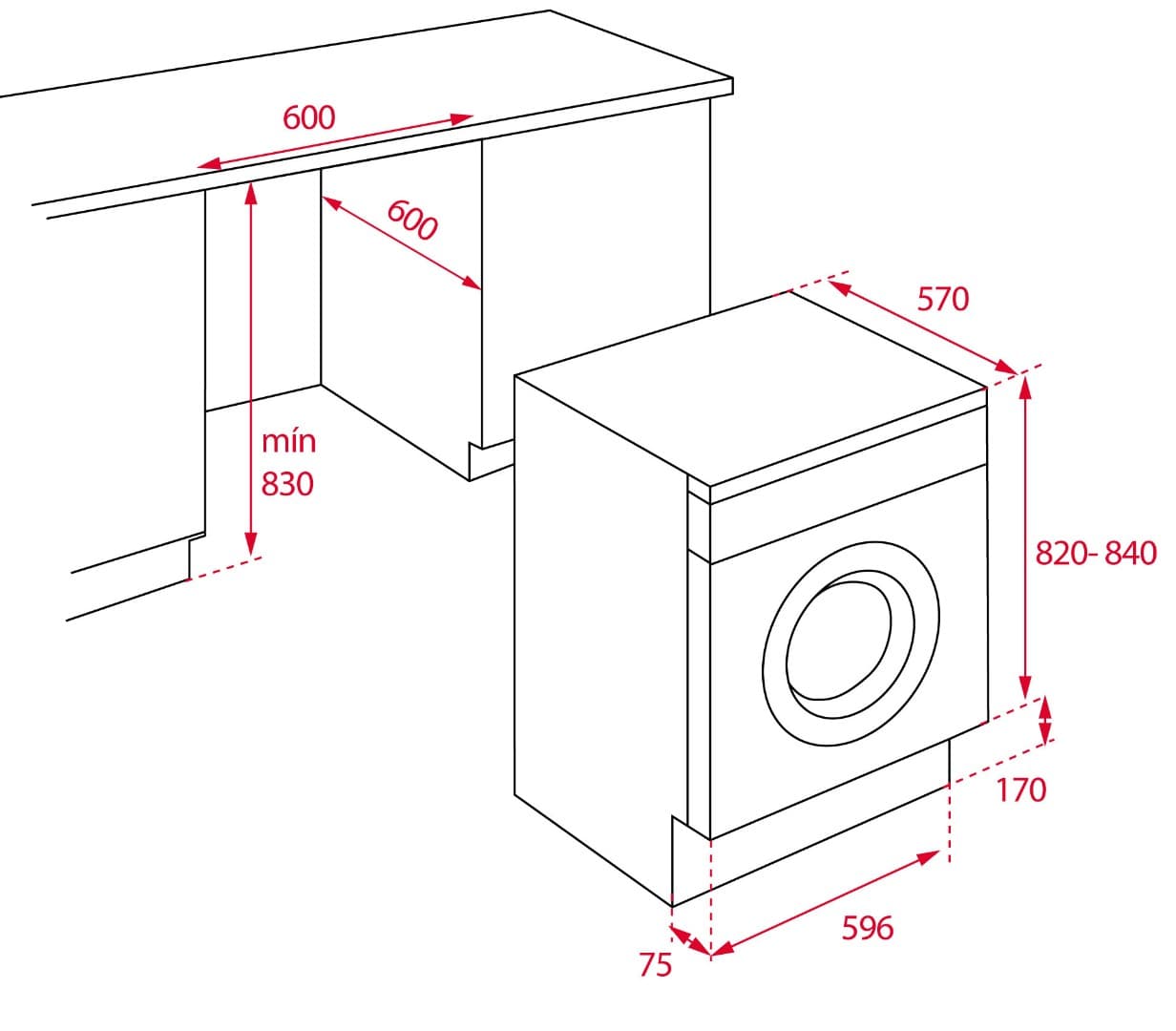 Встраиваемая стиральная машина Teka LI5 1080 EUI EXP