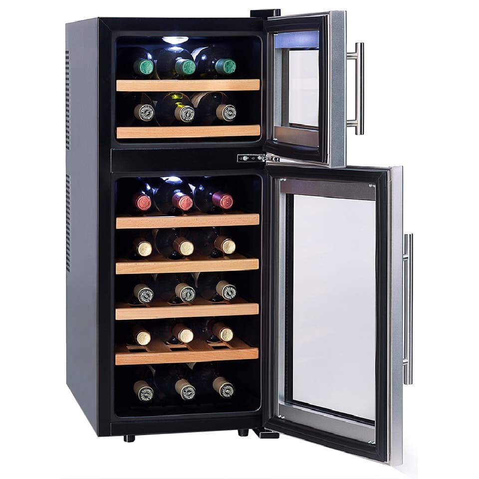 Отдельностоящий винный шкаф Cavanova CV021-2TNS