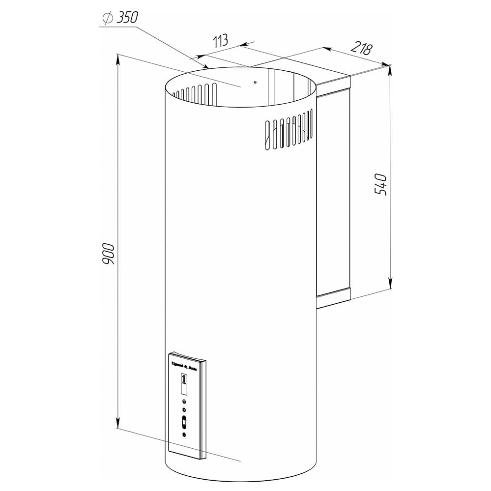 Пристенная вытяжка Zigmund&Shtain K 146.4 B