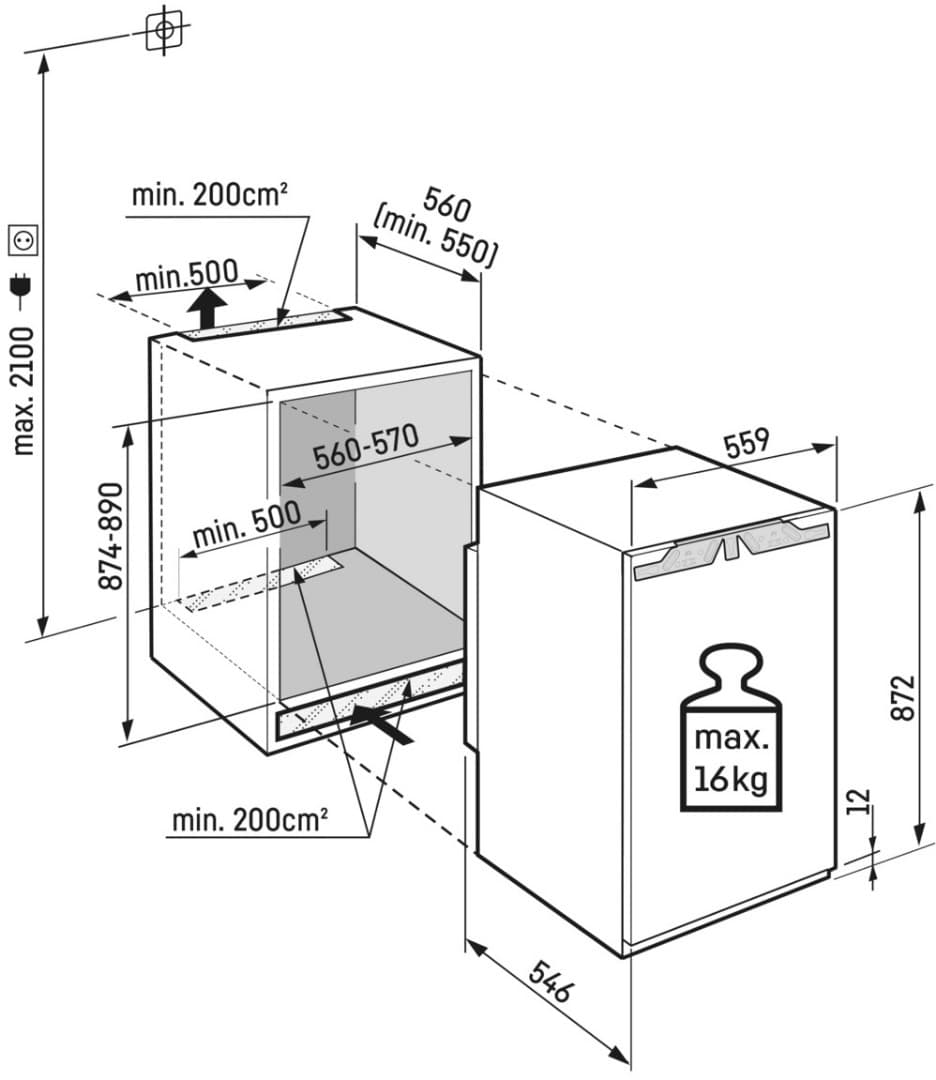 Встраиваемый однокамерный холодильник Liebherr SIBa 3950