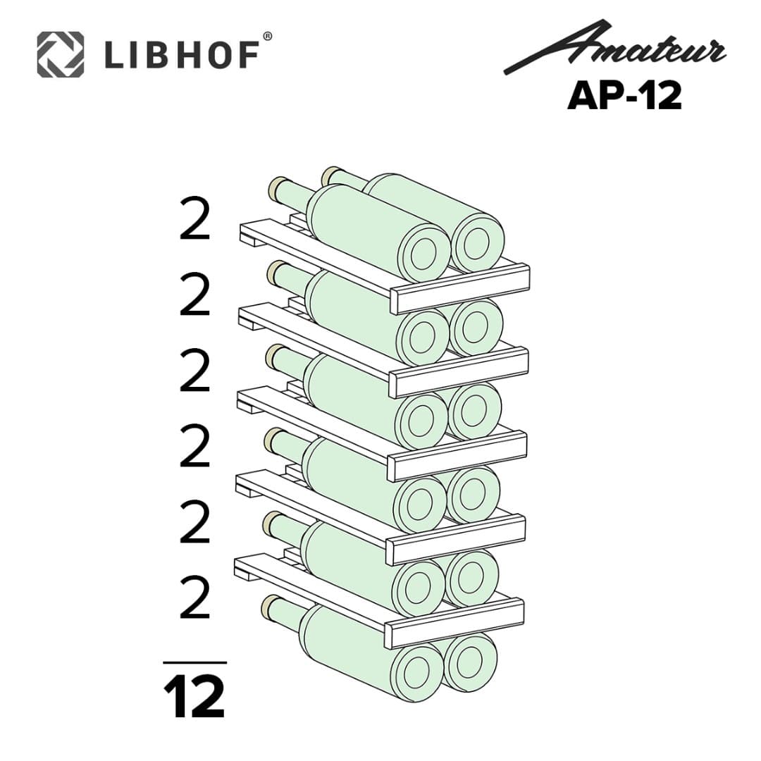 Отдельностоящий винный шкаф Libhof AP-12 white