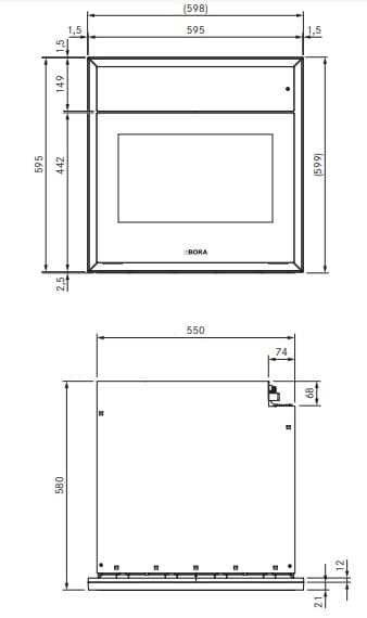 Электрический духовой шкаф Bora XBO (с подключением к воде)