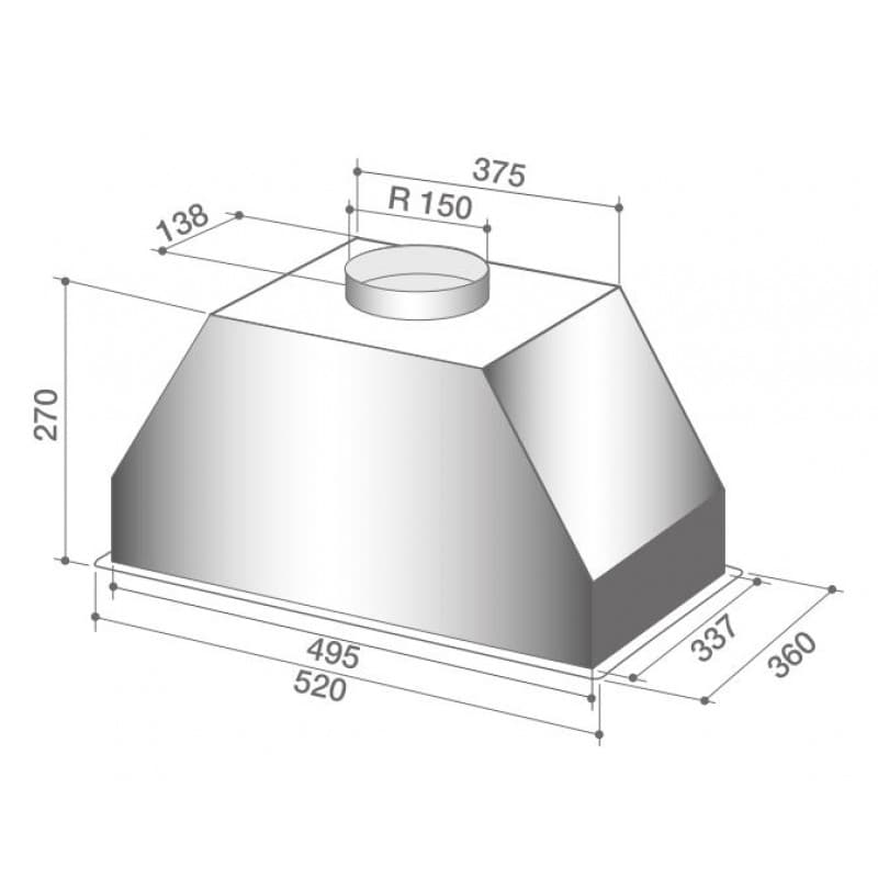 Встраиваемая вытяжка De Dietrich DHG7501X