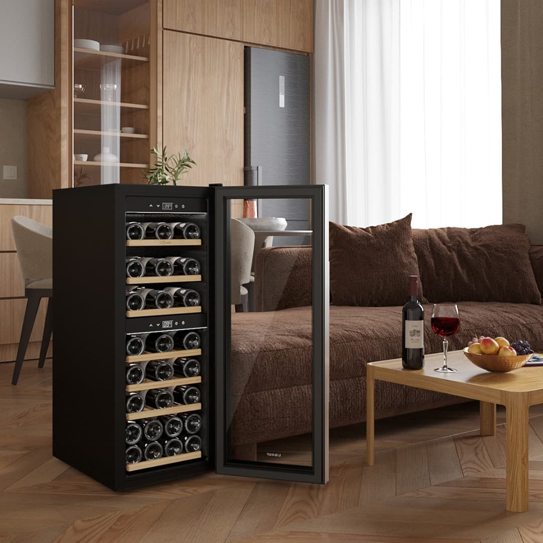 Отдельностоящий винный шкаф Libhof GQD-38 Black