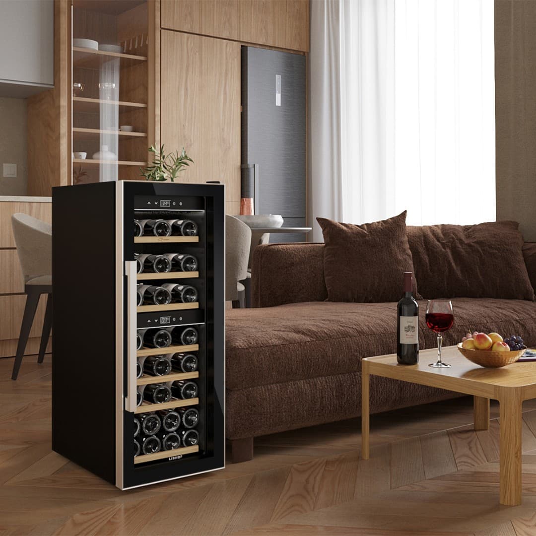 Отдельностоящий винный шкаф Libhof GQD-38 Black