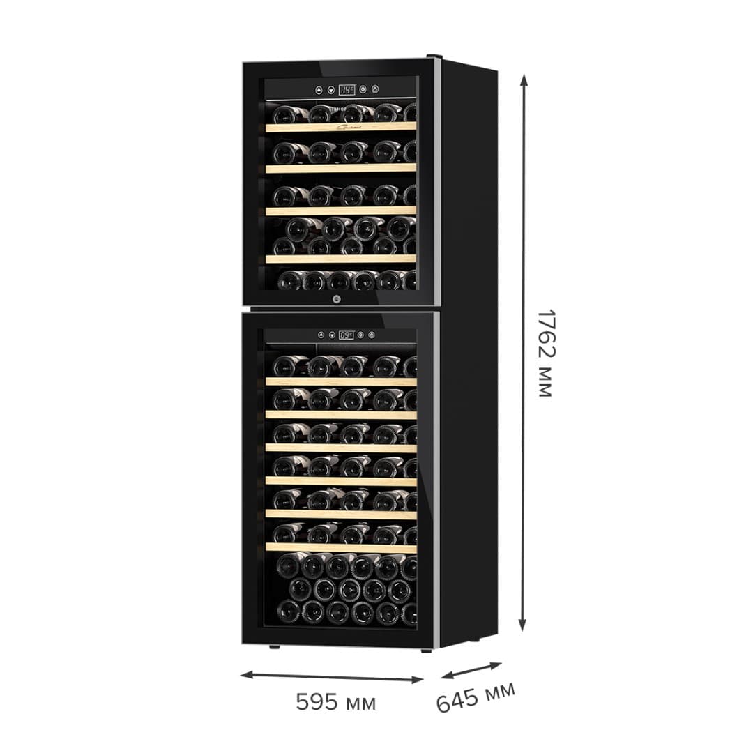 Отдельностоящий винный шкаф Libhof GQD-120 Black
