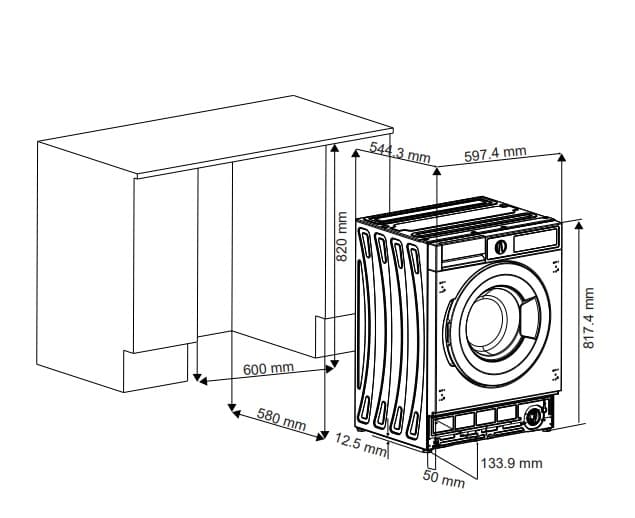 Встраиваемая стиральная машина с сушкой SCANDILUX LX2T7200