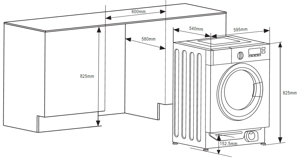 Встраиваемая стиральная машина с сушкой Kuppersbusch WT 6508.1 v
