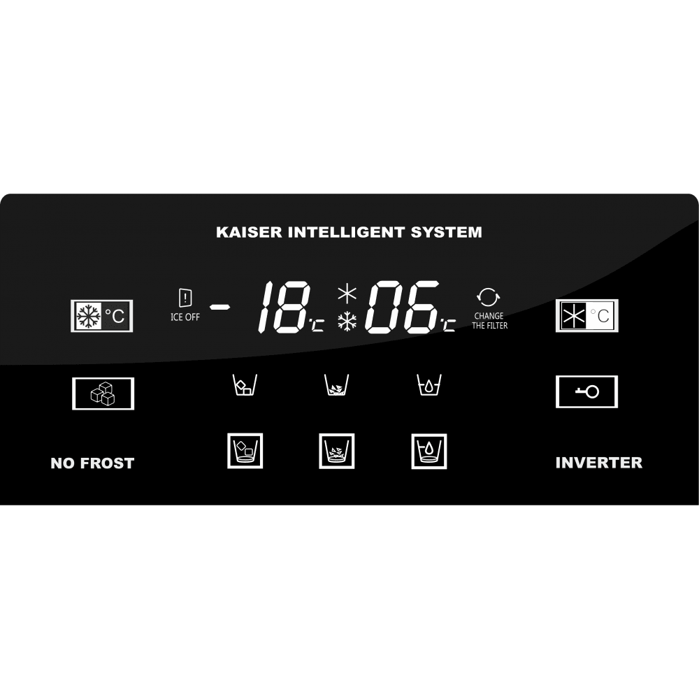 Отдельностоящий Side by Side холодильник Kaiser KS 90500 RS