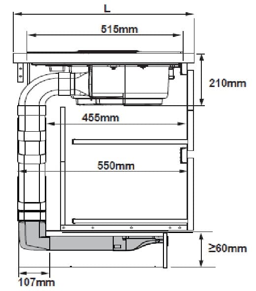 Фильтрующий комплект для вывода на кухню NT EVO Elica KIT0199836