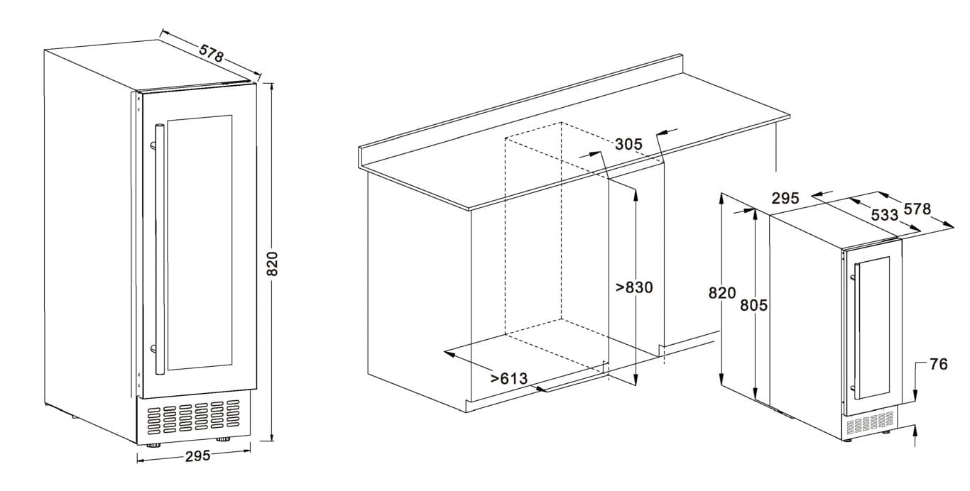 Встраиваемый винный шкаф SCANDIFROST WFG16CB