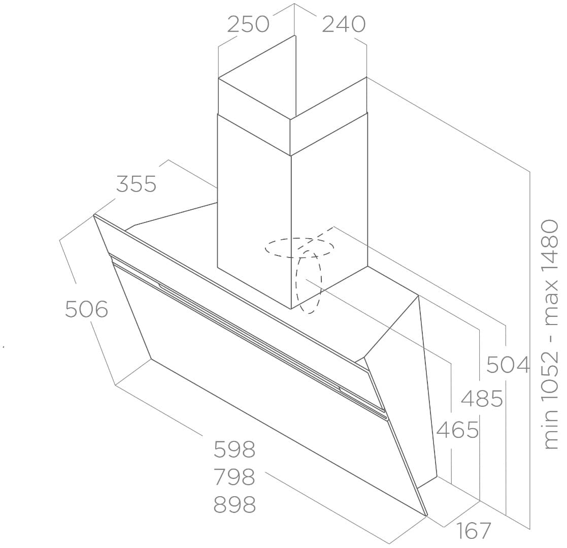 Пристенная вытяжка Elica NEAT @ BL/A/90