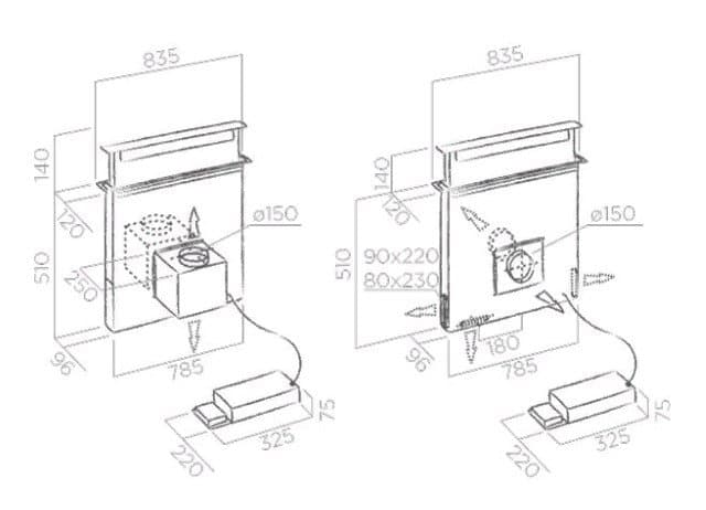 Встраиваемая вытяжка Elica PANDORA GME IX/A/90 - уценка