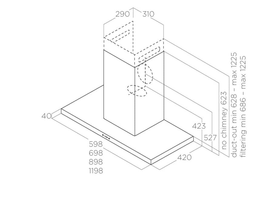 Пристенная вытяжка Elica THIN IX/A/70 - уценка