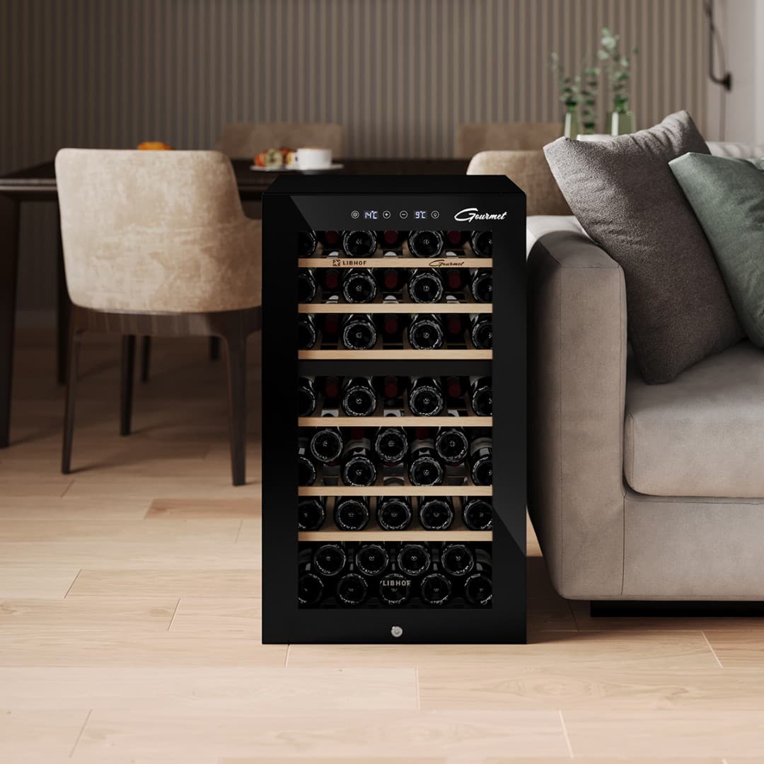 Отдельностоящий винный шкаф Libhof GMD-54 black