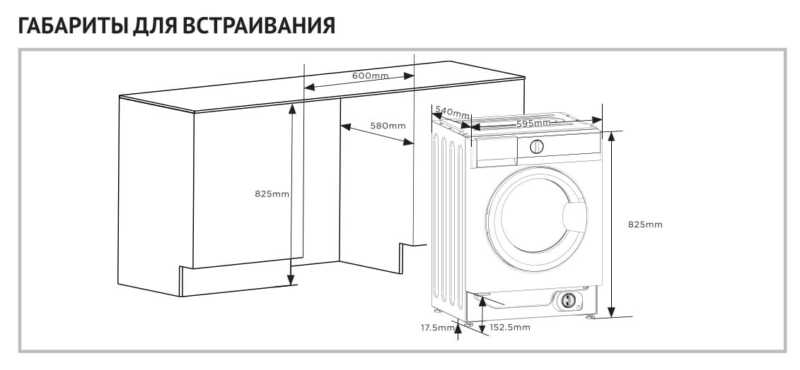 Встраиваемая стиральная машина с сушкой Korting KWDI 14I96