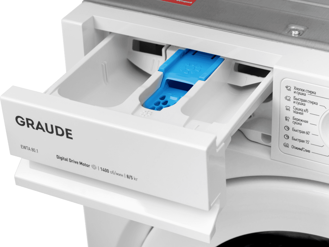 Встраиваемая стиральная машина с сушкой Graude EWTA 80.1