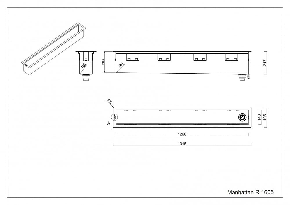 Блок системы Reginox Manhattan 130 R1605