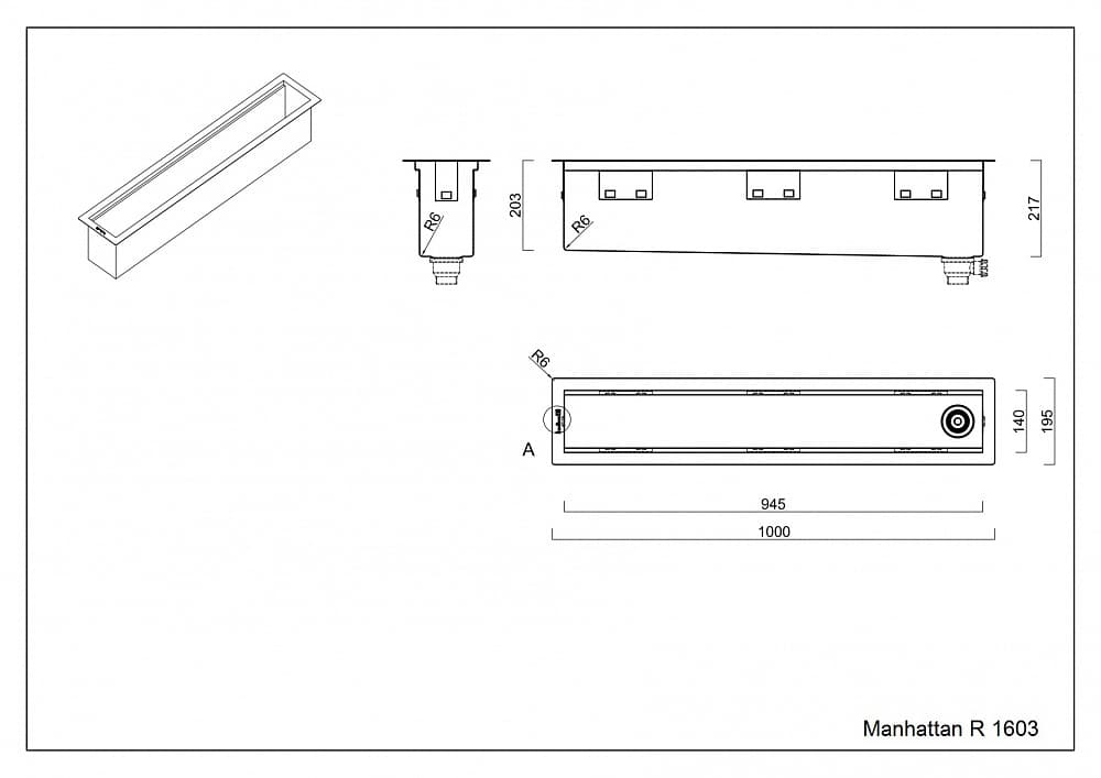 Блок системы Reginox Manhattan 100 R1603