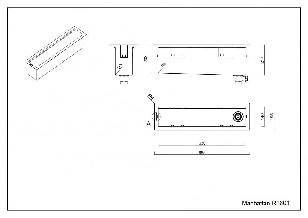 Блок системы Reginox Manhattan 70 R1601