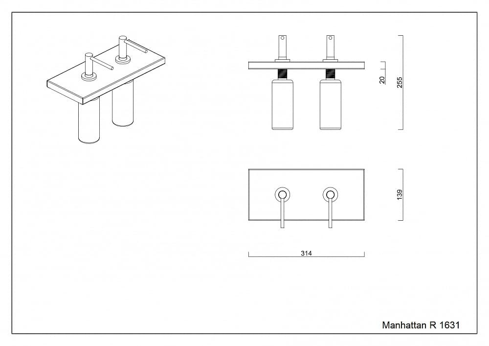 Модуль для двух дозаторов Reginox R1631