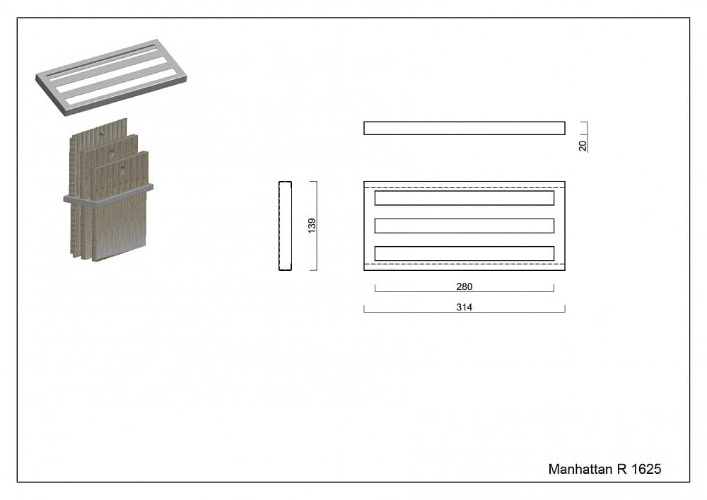 Модуль с тремя разделочными досками Reginox R1625
