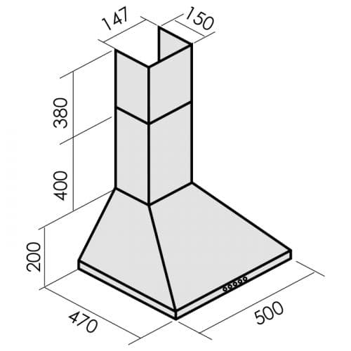 Пристенная вытяжка MBS GERBERA 150 IVORY
