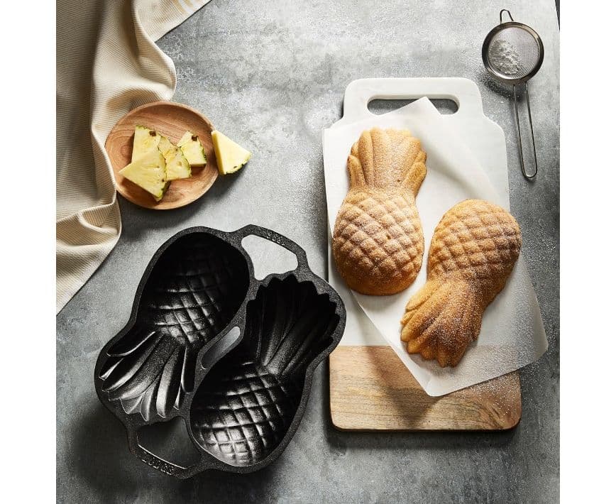 Форма для выпечки Lodge L2PP в виде ананаса черный чугун 30*30 см