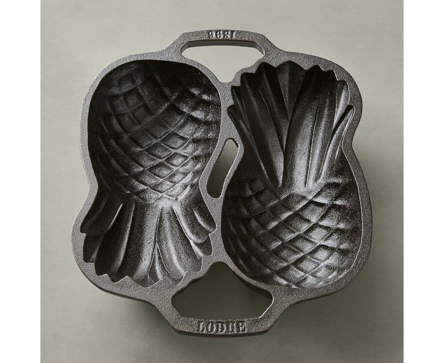 Форма для выпечки Lodge L2PP в виде ананаса черный чугун 30*30 см