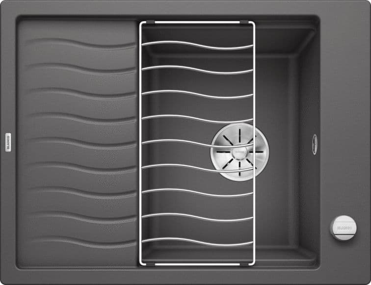 Кухонная мойка Blanco ELON 45S SILGRANIT PuraDur темная скала