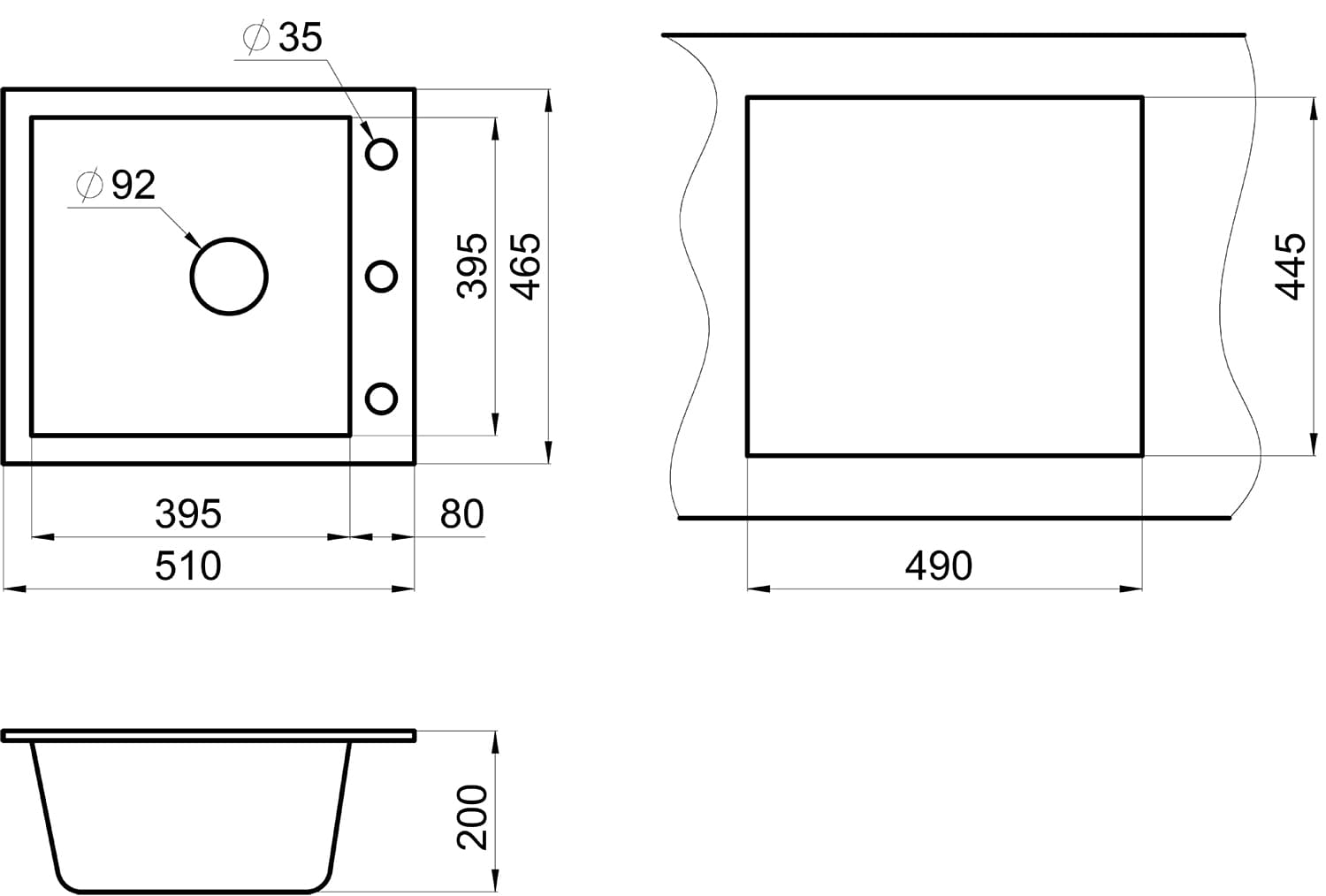 Кухонная мойка Granula GR-4651 арктик