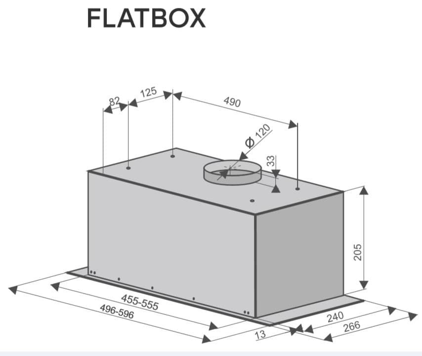 Встраиваемая вытяжка Konigin Flatbox Full Black 60