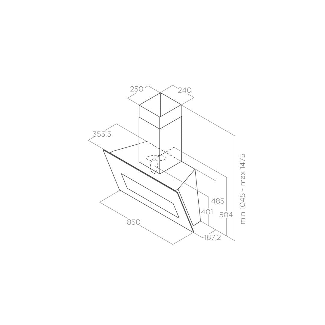 Пристенная вытяжка Elica BLOOM BL/A/85