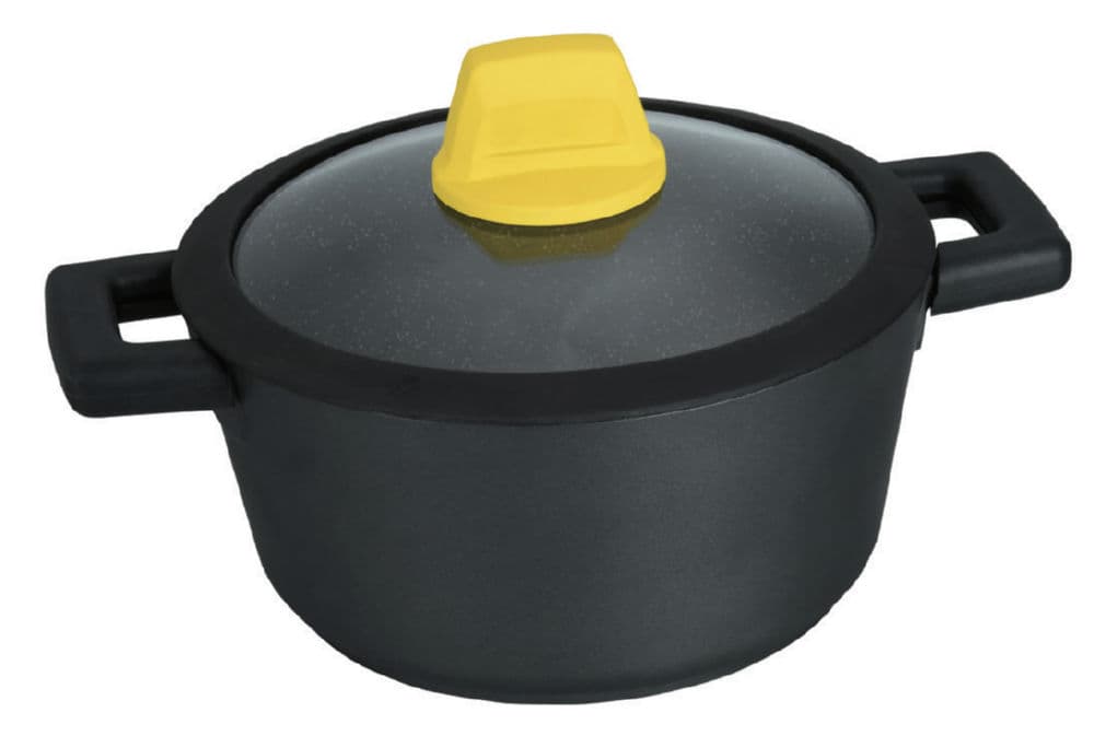 Кастрюля Zanussi из алюминия со стеклянной крышкой, 20 х 10 см, 2,65 л. ZCA31444LF